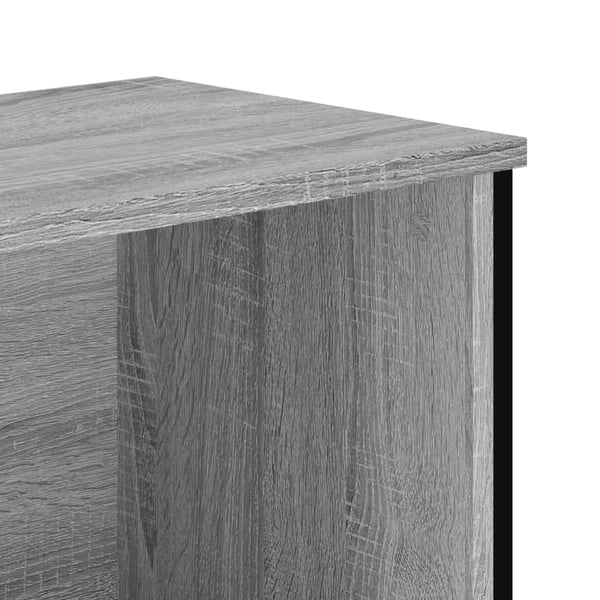 vidaXL Bokhylle grå sonoma 80x31x74,5 cm konstruert tre