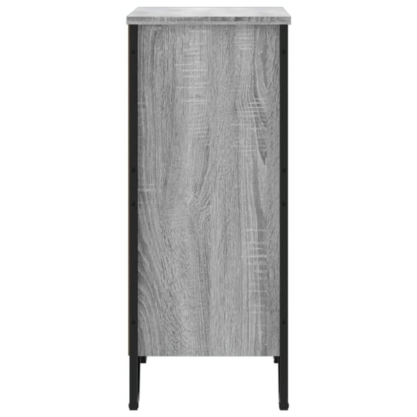 vidaXL Bokhylle grå sonoma 80x31x74,5 cm konstruert tre