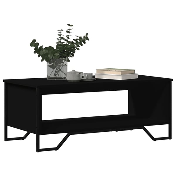 vidaXL Salongbord svart 100x51x40 cm konstruert tre