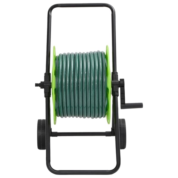 vidaXL Letkukelakärry vihreä 30 m letkulla PVC