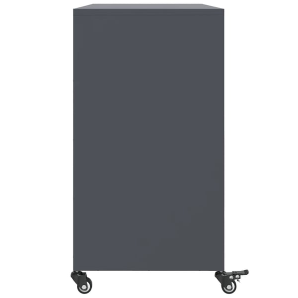 vidaXL Skjenk antrasitt 100,5x39x72 cm stål