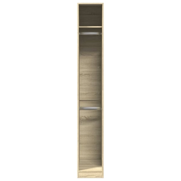 vidaXL Garderobe sonoma eik 30x50x200 cm konstruert tre