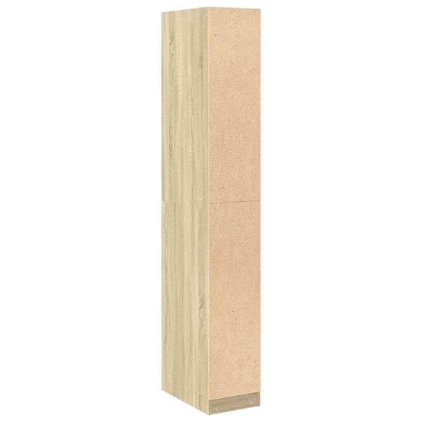 vidaXL Garderobe sonoma eik 30x50x200 cm konstruert tre