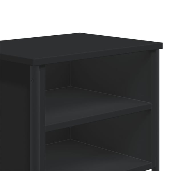 vidaXL sengeborde 2 stk. 40x30x40 cm konstrueret træ sort