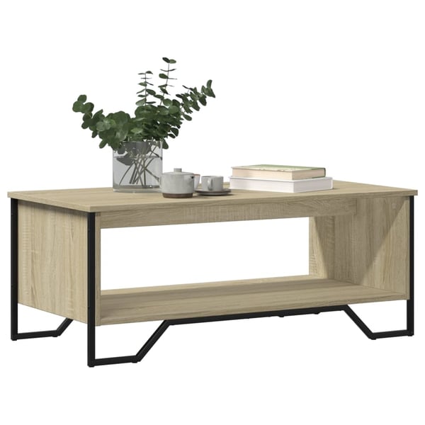 vidaXL Salongbord sonoma eik 100x51x40 cm konstruert tre