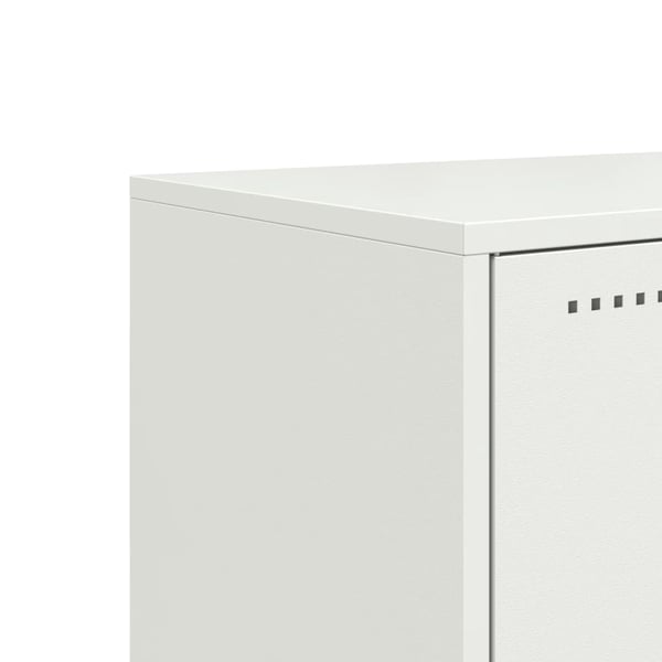 vidaXL Tv-bänk vit 100,5x39x43,5 cm stål