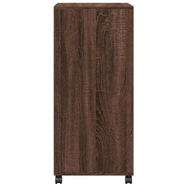 vidaXL Rulleskap brun eik 55x40x91 cm konstruert tre