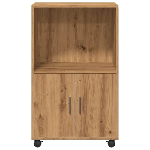 vidaXL Rulleskap artisan eik 55x40x91 cm konstruert tre