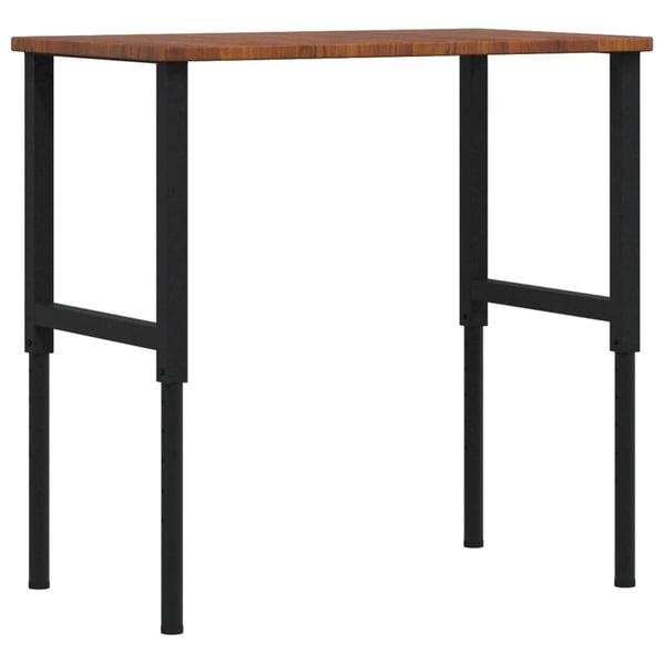 vidaXL arbejdsbænk 100x60x(71,5-98) cm massivt egetræ rektangulær