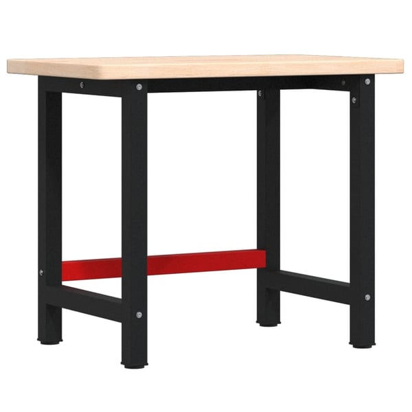 vidaXL Arbeidsbenk 100x60x83 cm heltre eik rektangulær