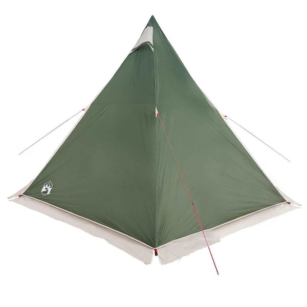 vidaXL Tipi-telt for camping 6 personer grønn vanntett