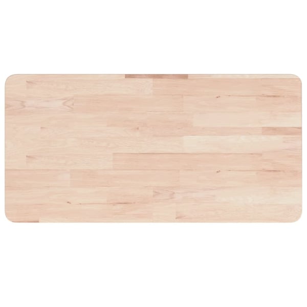 vidaXL Arbeidsbenk 100x60x(73-99,5) cm heltre eik rektangulær