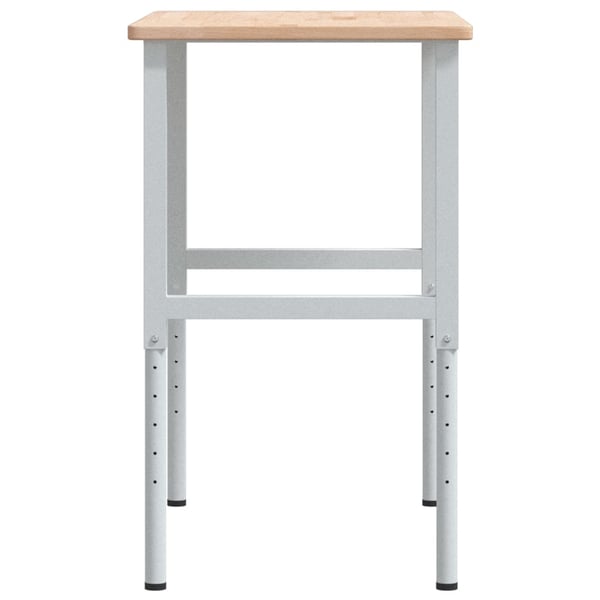 vidaXL Arbeidsbenk 100x60x(71,5-98) cm heltre eik rektangulær