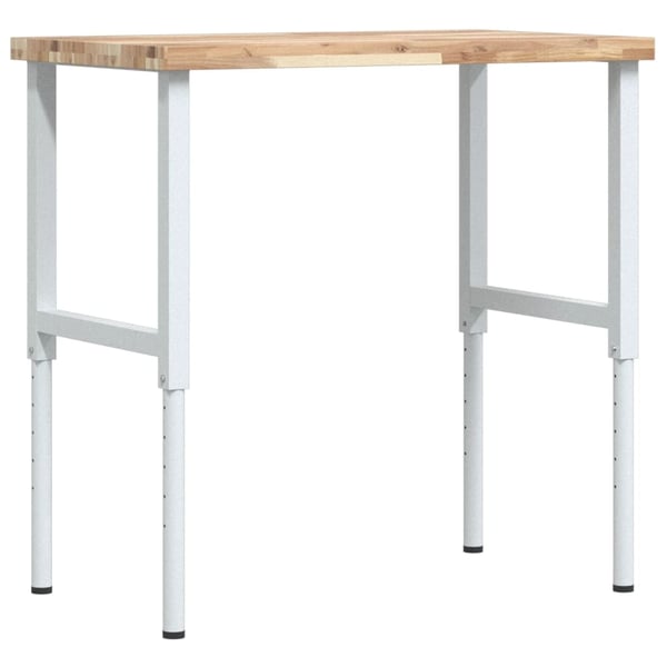 vidaXL Arbeidsbenk 100x60x(73-99,5) cm heltre akasie rektangulær