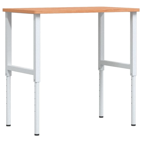 vidaXL Arbeidsbenk 100x60x(71,5-98) cm heltre bøk rektangulær