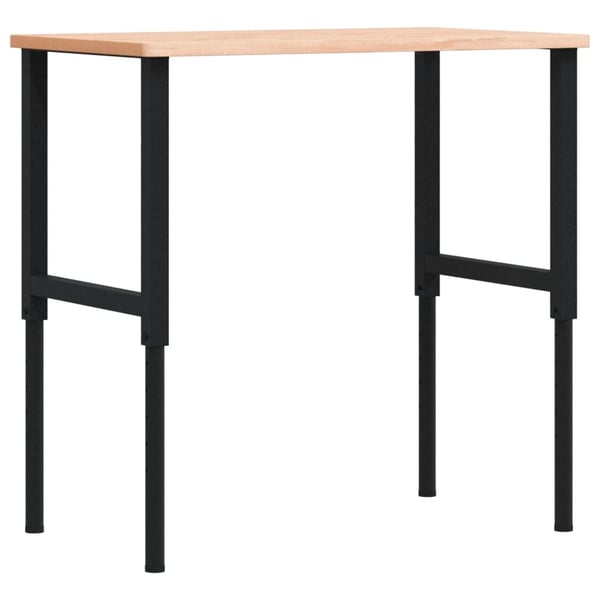 vidaXL Työpenkki 100x60x(71,5-98) cm täysi pyökki suorakaide