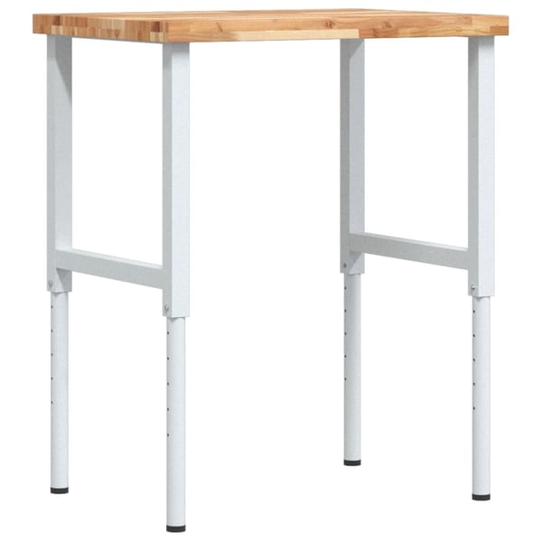 vidaXL Arbeidsbenk 80x60x(73-99,5) cm heltre akasie rektangulær