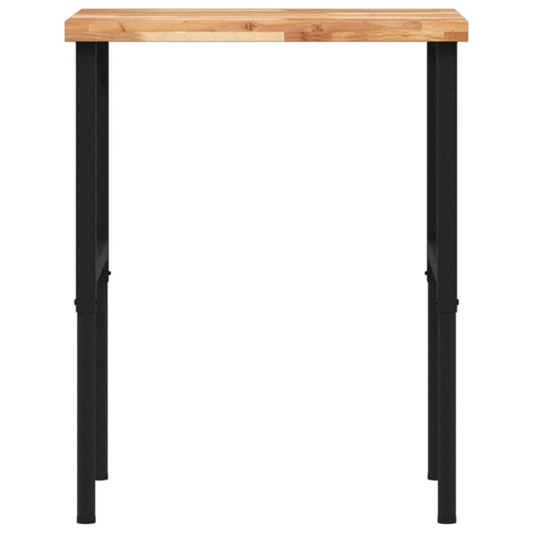 vidaXL Arbeidsbenk 80x60x(73-99,5) cm heltre akasie rektangulær