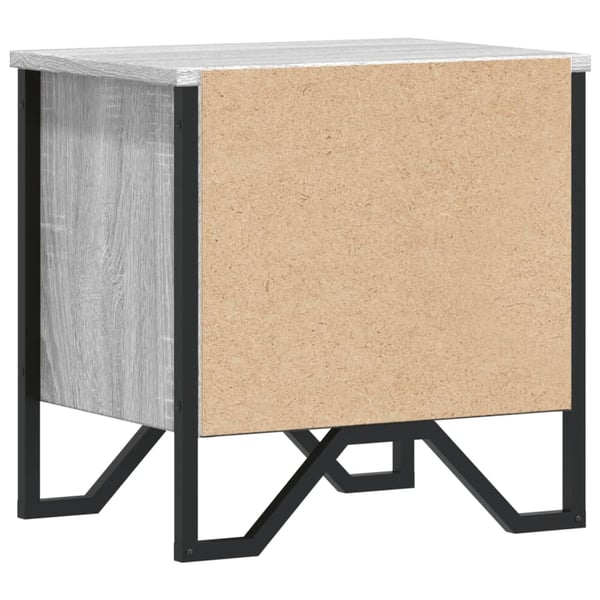 vidaXL Yöpöydät 2 kpl harmaa sonoma 40x30x40 cm tekninen puu
