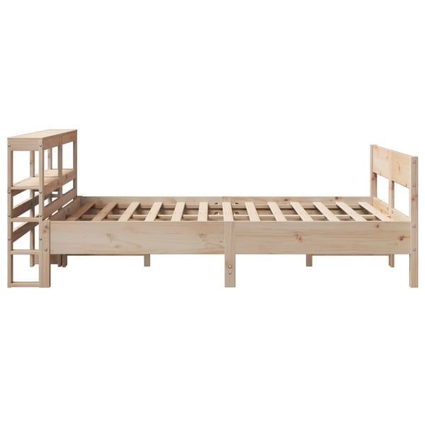vidaXL Sengeramme uten madrass 140x200 cm heltre furu