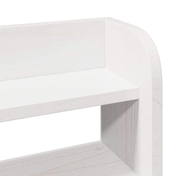 vidaXL sengeramme uden madras 75x190 cm massivt fyrretræ hvid