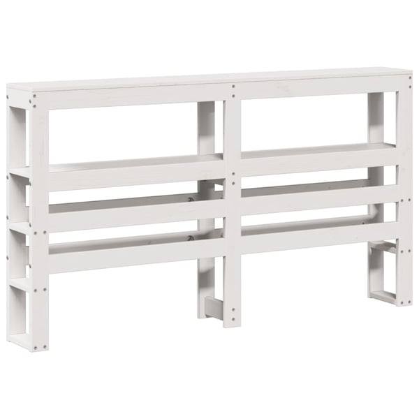 vidaXL Sengeramme uten madrass hvit 150x200 cm heltre furu