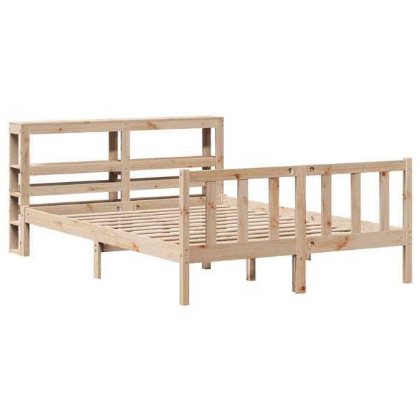 vidaXL Sengeramme uten madrass 160x200 cm heltre furu