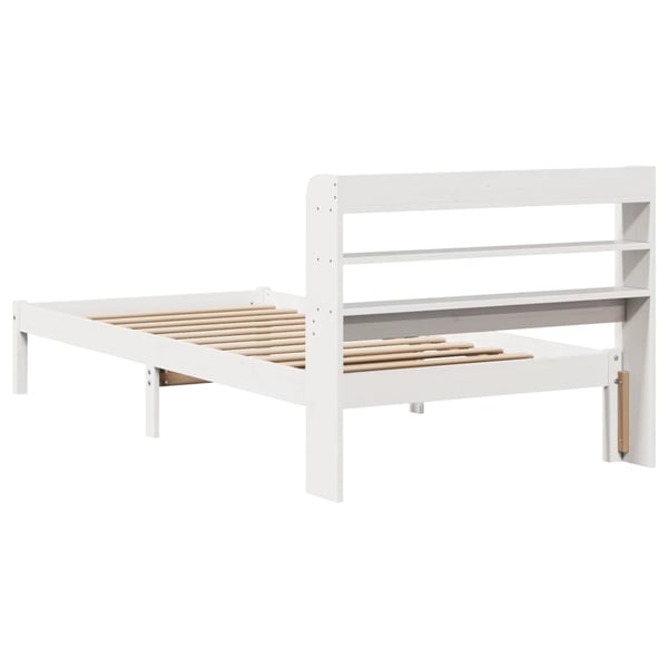 vidaXL Sengeramme uten madrass hvit 100x200 cm heltre furu
