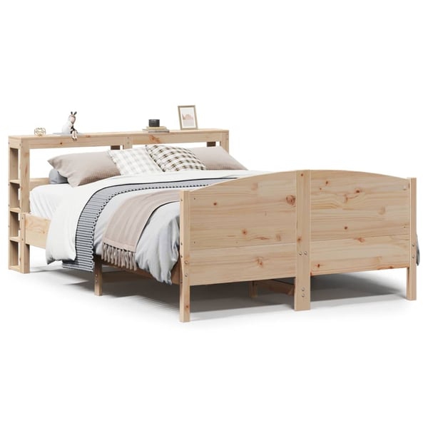 vidaXL sengeramme uden madras 120x190 cm massivt fyrretræ
