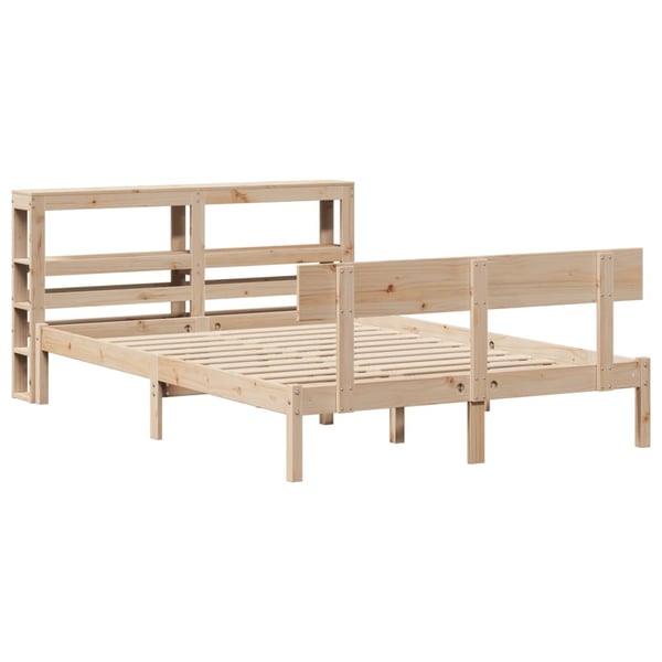vidaXL Sengeramme uten madrass 120x190 cm heltre furu