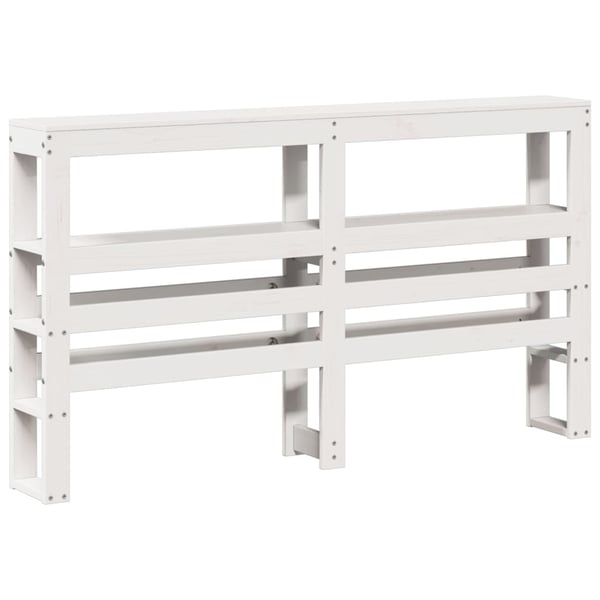 vidaXL Sengeramme uten madrass hvit 150x200 cm heltre furu