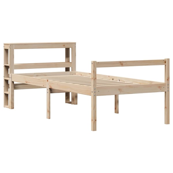 vidaXL Seniorseng med hodegavl 75x190 cm heltre furu