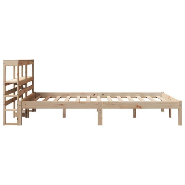 vidaXL Sengeramme uten madrass 120x190 cm heltre furu