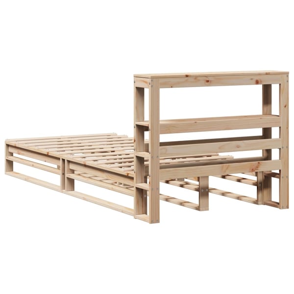 vidaXL Sengeramme uten madrass 90x200 cm heltre furu