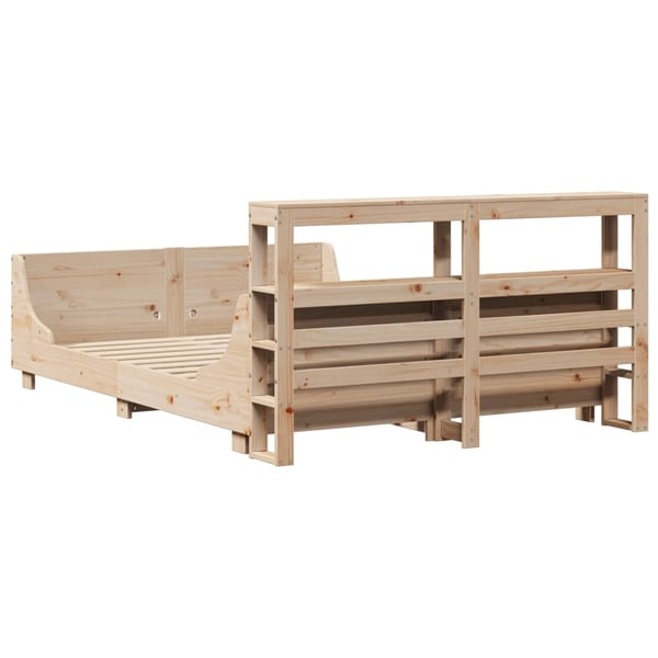 vidaXL Sengeramme uten madrass 140x200 cm heltre furu