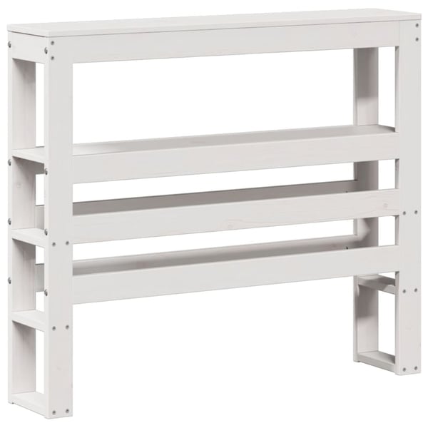 vidaXL sengeramme uden madras 90x200 cm massivt fyrretræ hvid