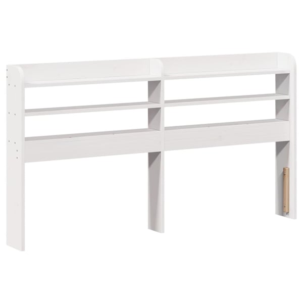 vidaXL Sengeramme uten madrass hvit 135x190 cm heltre furu