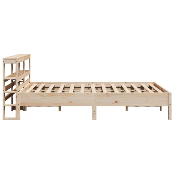 vidaXL Sängynrunko ilman patjaa 140x190 cm täysi mänty