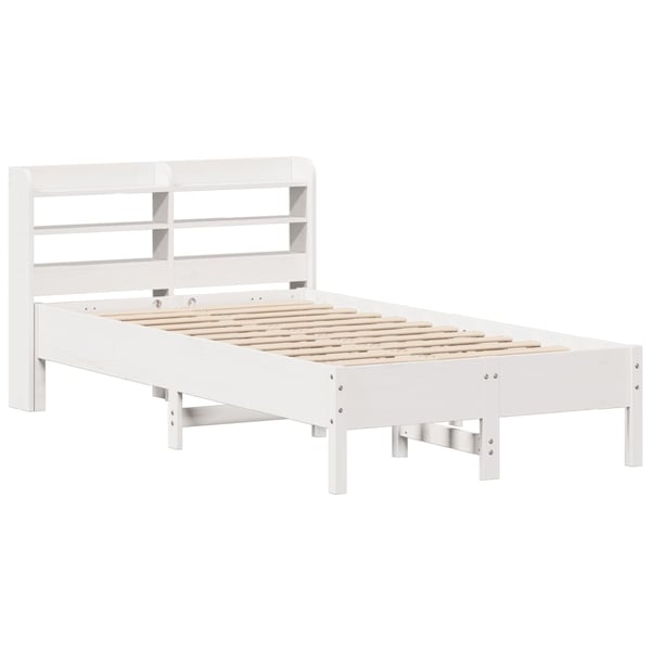 vidaXL Sengeramme uten madrass hvit 90x190 cm heltre furu