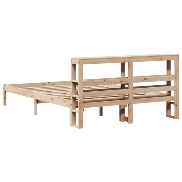 vidaXL Sengeramme uten madrass 150x200 cm heltre furu