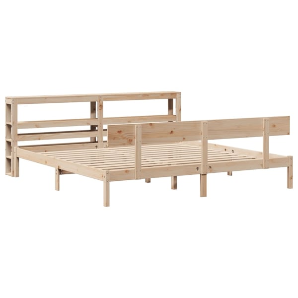 vidaXL Sengeramme uten madrass 180x200 cm heltre furu