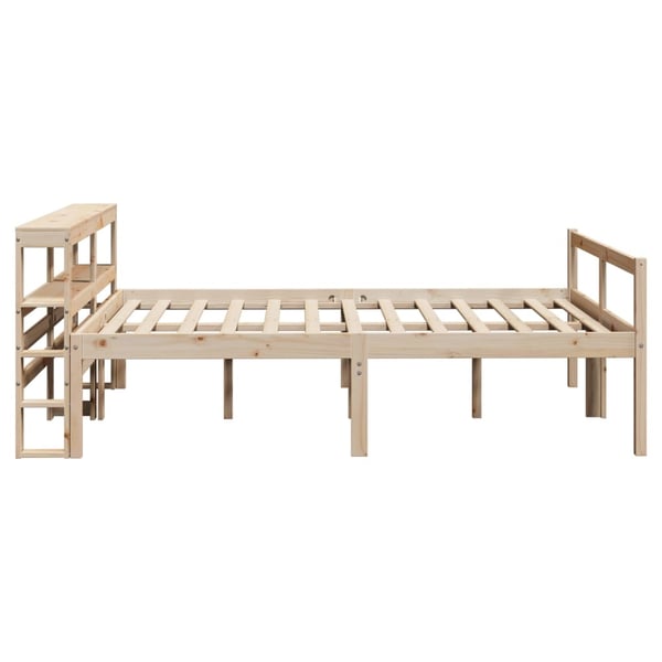 vidaXL Seniorseng med hodegavl 160x200 cm heltre furu