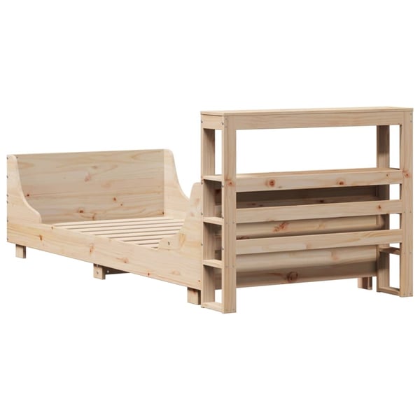 vidaXL Sengeramme uten madrass 90x200 cm heltre furu
