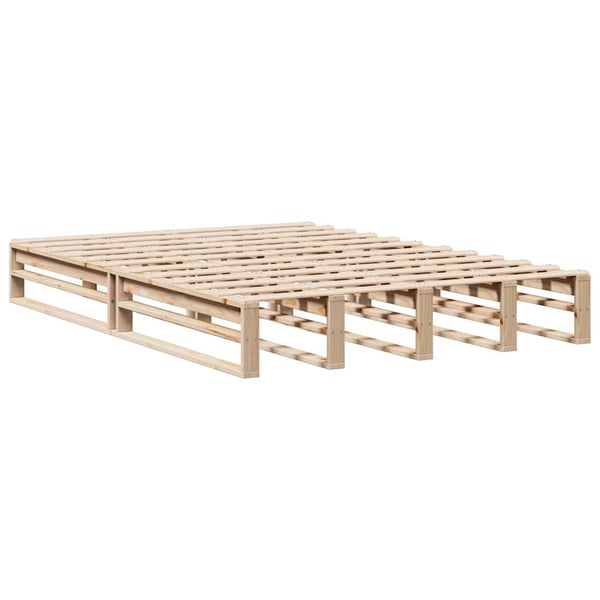 vidaXL Sänky ilman patjaa 120x190 cm täysi mänty