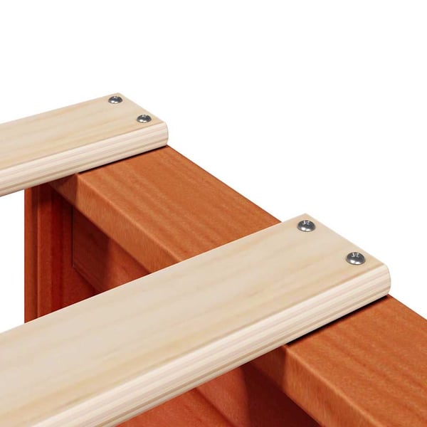 vidaXL Sengeramme uten madrass brun 135x190 cm heltre furu