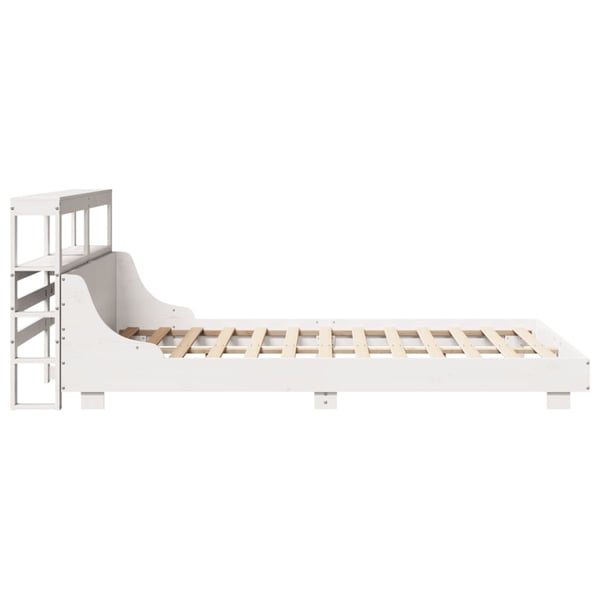 vidaXL Sengeramme uten madrass hvit 150x200 cm heltre furu