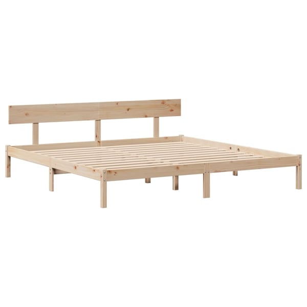 vidaXL Sengeramme uten madrass 180x200 cm heltre furu