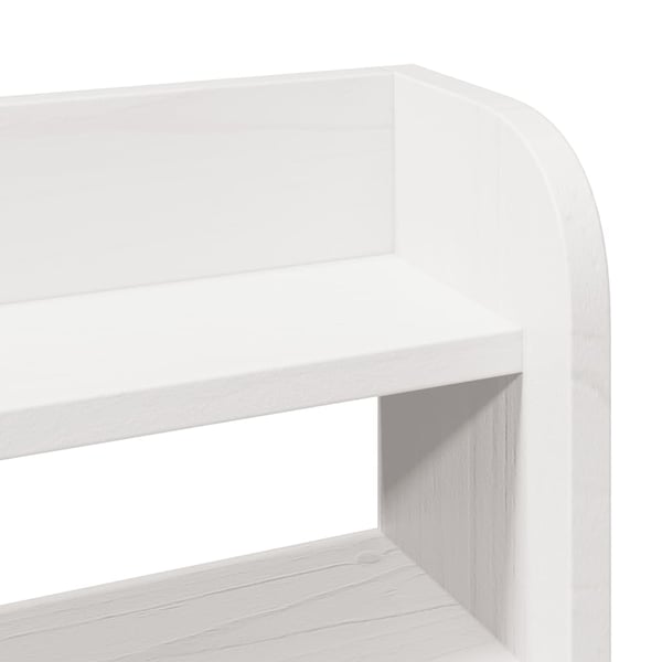 vidaXL Sengeramme med hodegavl hvit 75x190 cm heltre furu