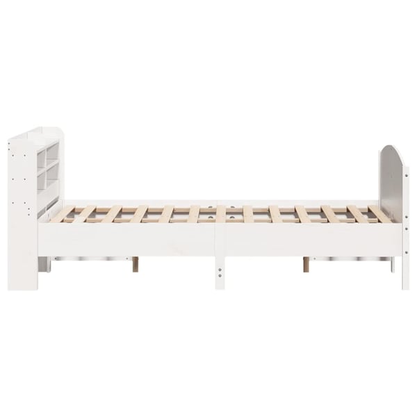 vidaXL Sengeramme uten madrass hvit 120x200 cm heltre furu