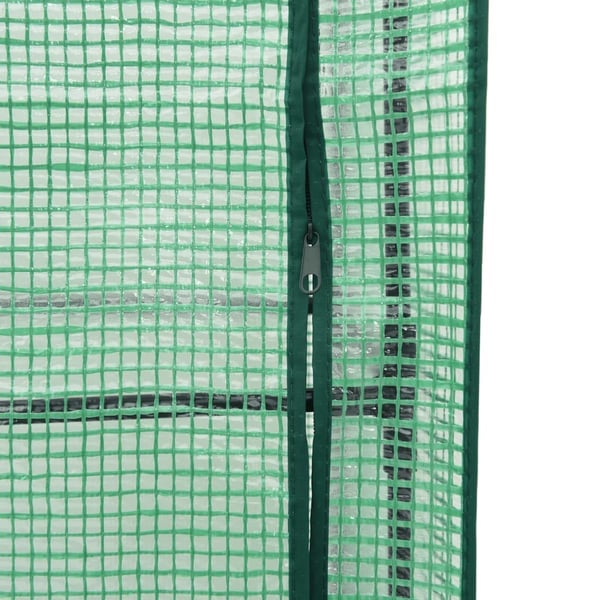 vidaXL Høybed med trekk og hjul rottingutseende 80x50x182 cm